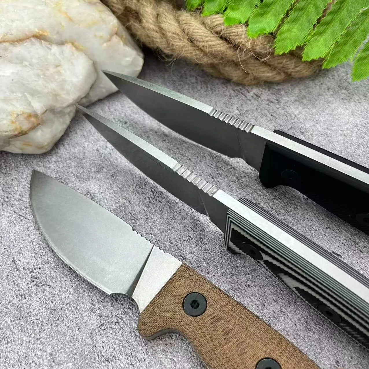 Outdoor Survival Camping Knife Trekking Knife High Hardness Wilderness Fishing Hiking Hunting Pocket Fixed Blade Knife EDC Knife