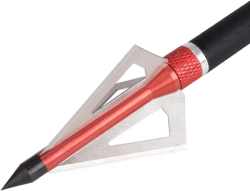 Hunting Broadheads 3 Blades Archery Broadheads 100 Grain 12 Pack Screw Arrow Heads Arrow Tips for Crossbow Compound Bow