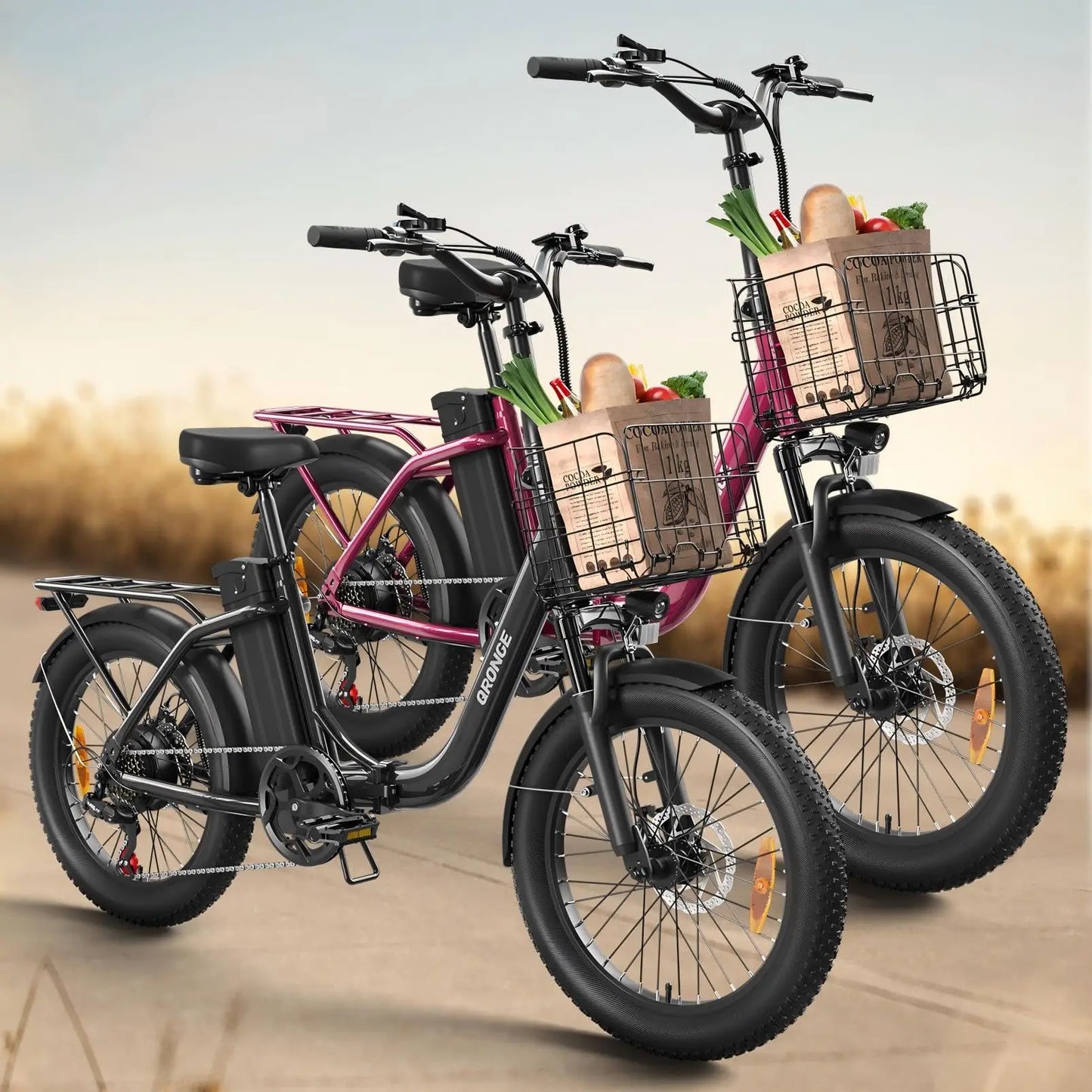Qronge Mirage Electric Bike Folding 1000W 70 Miles Range