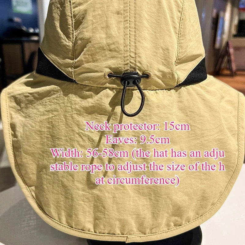 Anti UV Sun Protection Outdoor Fisherman Hat Quick Dry Unisex