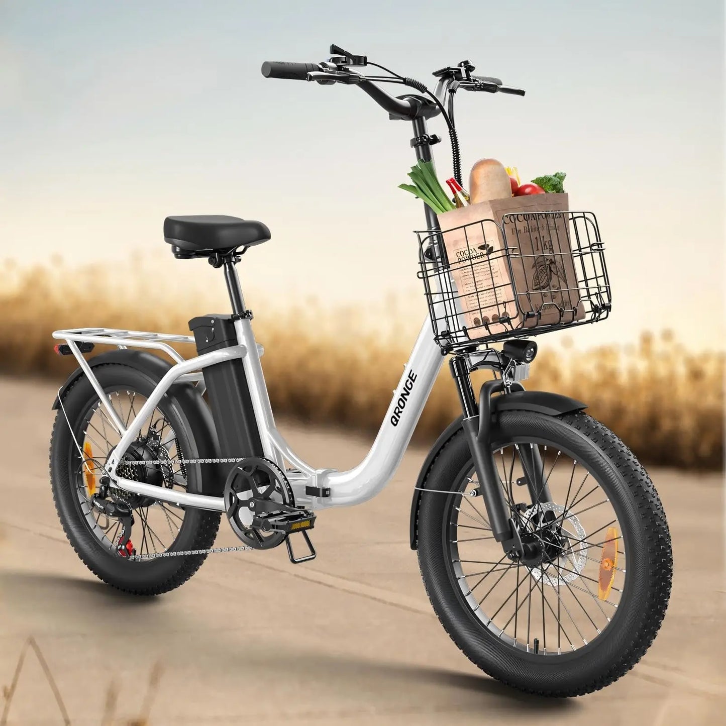 Qronge Mirage Electric Bike Folding 1000W 70 Miles Range