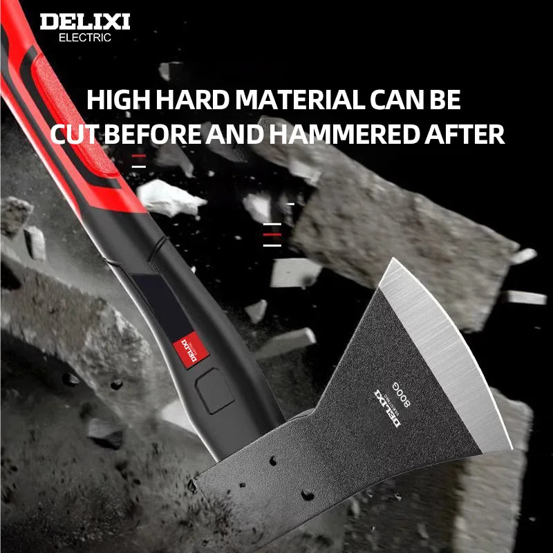 DELIXI ELECTRIC Chopping Axe With Blade Cover And Non Slip