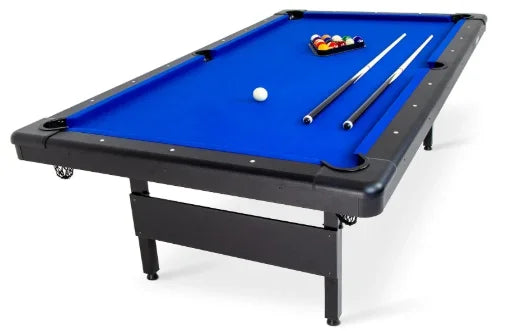 Portable Outdoor Pool Table With Full Balls And Cue Sticks