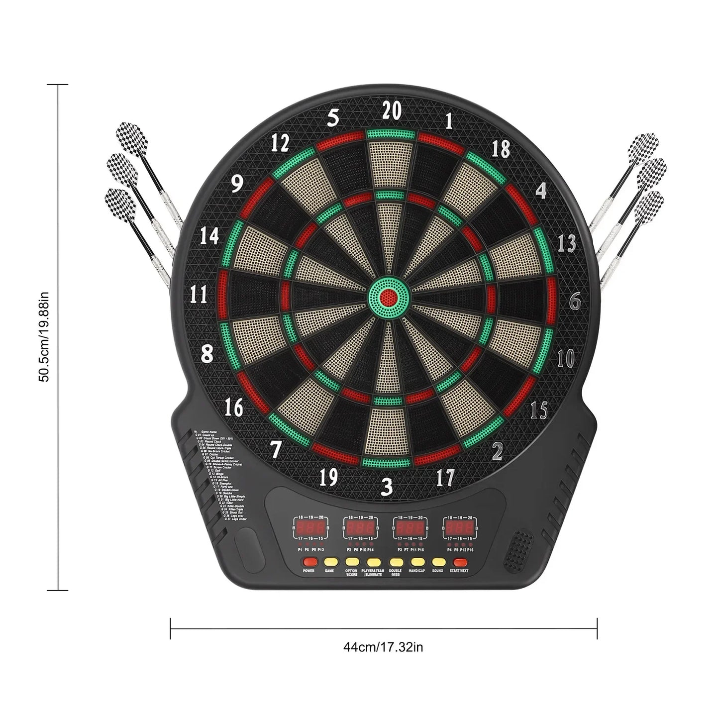 Electronic Dart Board, Electronic Dart Board with 6 Darts, Innovative Dart Machine