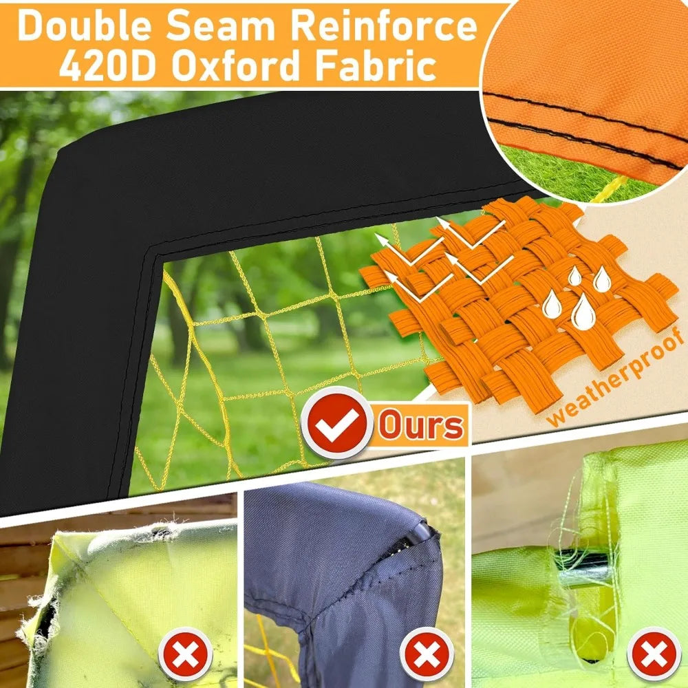 Foldable Soccer Goal Portable Backyard Training Net for Kids