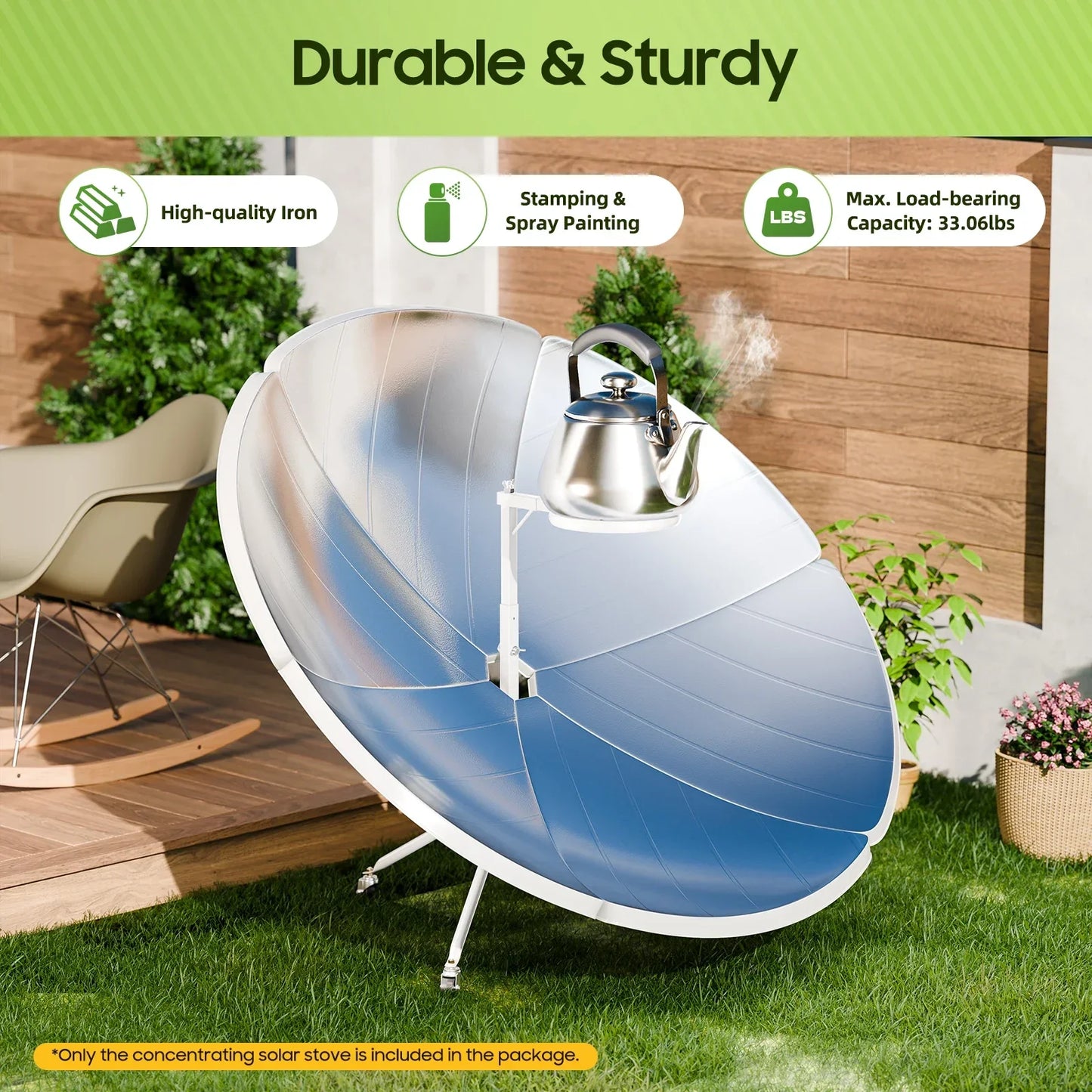 Solar Camping Stove Aluminum Alloy Portable Outdoor Cooking