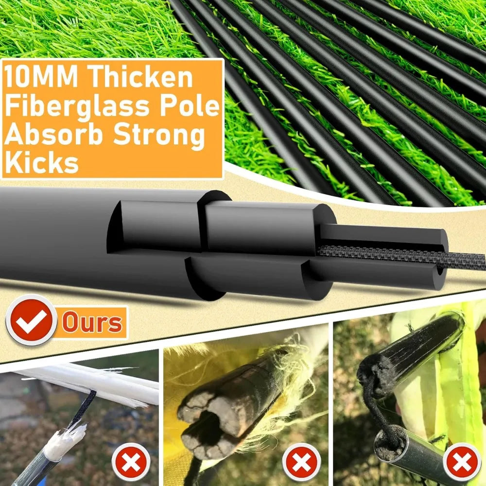 Foldable Soccer Goal Portable Backyard Training Net for Kids