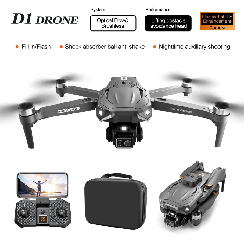 D1 Drone With HD Camera 5G GPS 360 Obstacle Avoidance